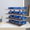 1/32 Scale Diecast Model Car Display Case with Parking Lot Scene Desktop Storage Shelf for Collectors- 4 Layer view 4