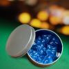 25X D4 Die Pack of 4 Sided Dice Collection Acrylic Polyhedral Dice Set Multisided Dice for Theme Parties Role Play Game- Blue view 2