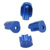 4 Shock Absorber Cap Protectors Aluminum Alloy Anti-Collision Replacement Parts for 1/14 1/18 RC Car Models- Blue view 1