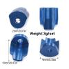 4 Shock Absorber Cap Protectors Aluminum Alloy Anti-Collision Replacement Parts for 1/14 1/18 RC Car Models- Blue view 3