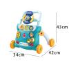Baby Push Walking Toy with Music and Learning Features for 6-12 Months, Multifunctional Activity Center with Steering Wheel for Toddlers 12-36 Months- Green view 2