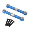 2X 1/14 RC Steering Linkage Aluminum Alloy Adjustable Tie Rods for 14211 Model RC Hobby Car Parts- Blue view 4