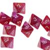 10pcs 8 Sided Dice D8 Polyhedral Dice for Dungeons and Dragons Table Games RPG, Red Blue Double-Colors 16mm- Purple Red view 3