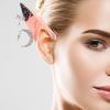 Toyvian Elf Fairy Ears with Earrings, Pointed Ears Halloween Fairy Pixie Soft Pointed for Halloween Vampire Cosplay Plastic Fake Pixie Tips Costume Accessories Multi view 2