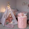 Blushtier 2 Pcs Pink Bow Laundry Hamper Girls Room Decor Coquette Pink Bow Plush Faux Fur Basket Kids Large Storage Basket Collapsible Organize Bins for Gifts Toys Blanket Clothes Nursery Bedroom view 4