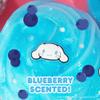 Cinnamoroll SLIMYGLOOP Jar, 8 oz. Blueberry-Scented Glitter Slime with Mix-Ins & Collectible Charm view 3