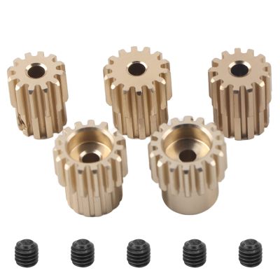 32P Pinion Gear Set, Motor Gears Kit for RC Car, 7075 Aluminum Alloy 12T 16T Gear Set with 5PCS Gears, Performance RC Accessories for 110/ Scale Drift Racer Brushless Motor