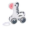 Wooden Pull Along Toy Zebra Push and Pull Toy for Toddlers Motor Skills Development Walking Toy for Kids Boys Girls Birthday Gift view 1