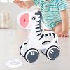 Wooden Pull Along Toy Zebra Push and Pull Toy for Toddlers Motor Skills Development Walking Toy for Kids Boys Girls Birthday Gift view 2