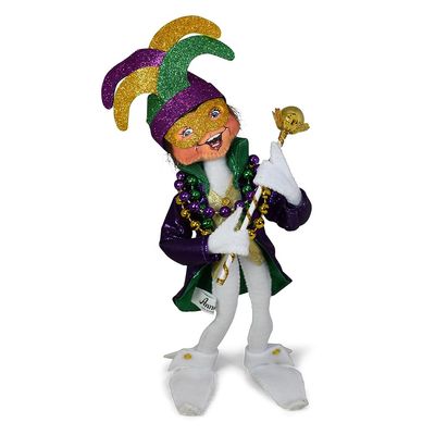 9in Mardi Gras Celebration Elf by Annalee Dolls