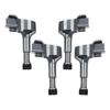 4pcs Shock Absorption Tripod Landing Gear Skid for DJI Spark Drone, Spring Shock Absorber Leg Support Protector Extension Accessories, Black view 1