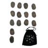 13-Piece Wooden Rune Set with Storage Bag for Divination Fortune Telling Crystal Meditation view 2