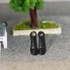 1:12 Scale Miniature Boots Female Figure Boots Cosplay Retro Fashion Miniature Action Figures Costume for Female Dolls Figure Black view 2