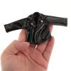 1/12 Scale Male Action Figure Black Leather Jacket Mini Clothing for 6 inch Man Model Fashion Costume Accessory view 4