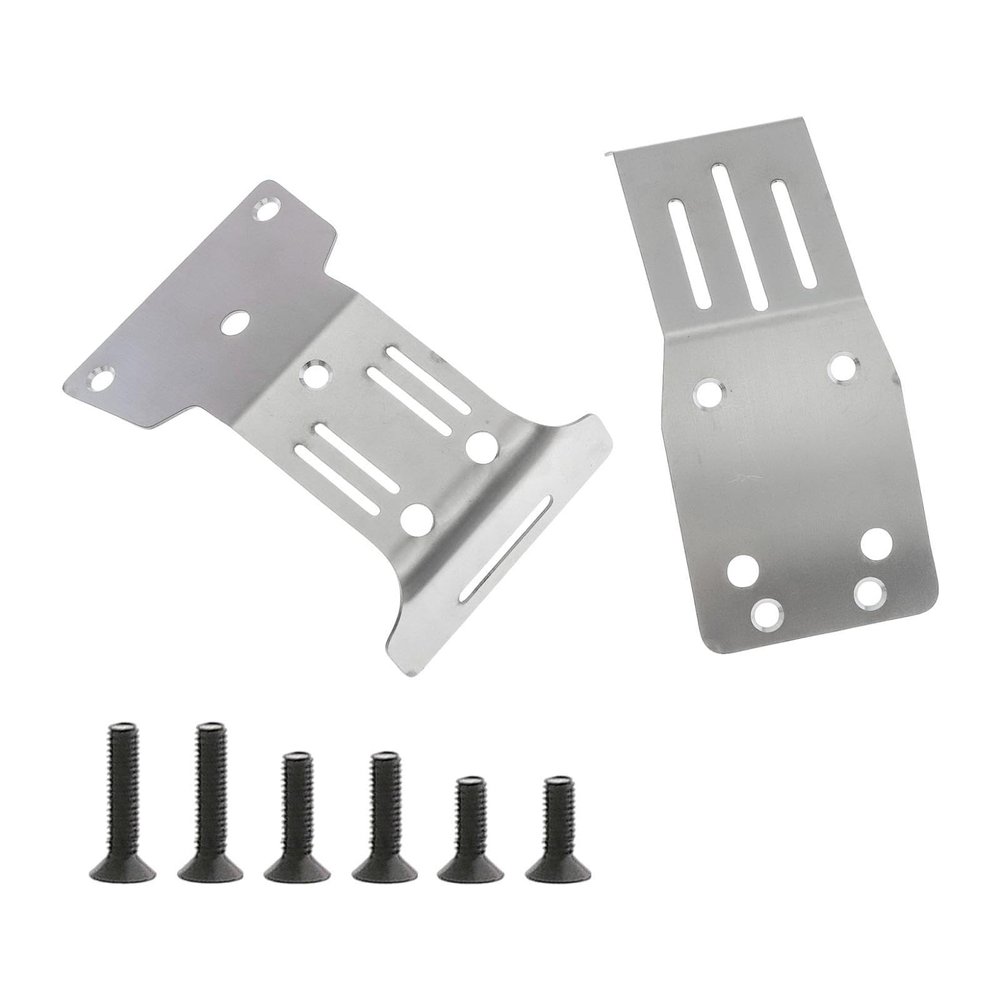 1:10 Scale Stainless Steel Skid Plate Protector Guard Plate for RC Car Remote Control Replacement Parts