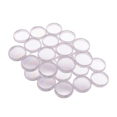 100 Coin Holders for 20mm Coins, Clear Round Capsules for Collectors, Protective Display Cases for Silver Dollars & Commemorative Currency