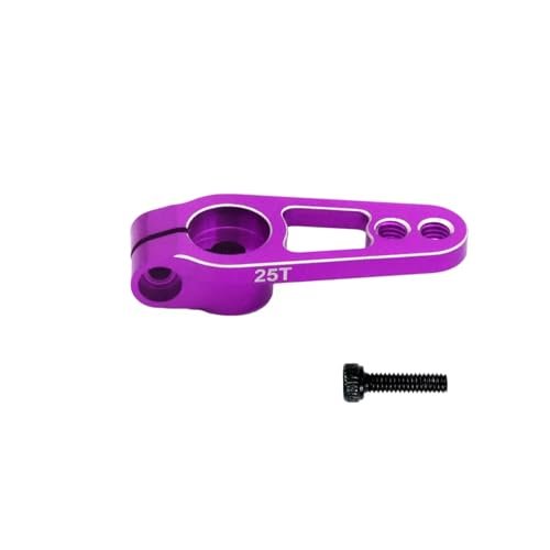 Parts For Futaba For Savox Power HD Motors For Sakura D4 RC Aluminum 25T Servo Horn Arms 25 Teeth Spline M3 Clamp Steering(Purple)