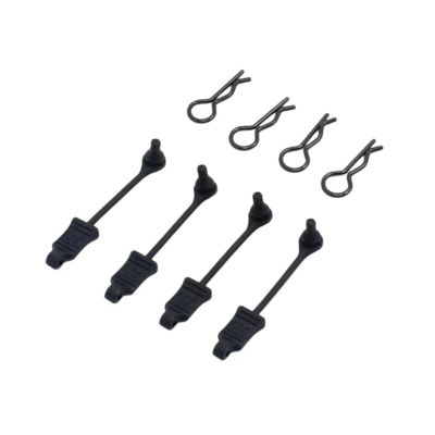 RC Parts For Arrma 1/10 8Pcs Body Clip Retainer Shell Post Column Bent Springy R Pins Mount RC Car Upgrade Replacements Parts