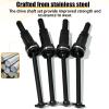 Fraizoe RC Hardened Steel CVD Drive Shafts Set with Adapters, Nuts, Center Drive Cups, Front Rear Dogbone Driveshaft Axles Upgrades Part for 1/16 Mojave Grom ARA2304, ARA2304S, ARA2104 (Black,Red) view 3