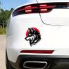 Wolf Dog Car Decal, 2-Pack Waterproof Vinyl Stickers, Black and Red Design for Vehicle Decoration#d081 view 2