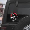 Wolf Dog Car Decal, 2-Pack Waterproof Vinyl Stickers, Black and Red Design for Vehicle Decoration#d081 view 4