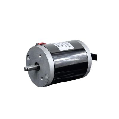 12V 120W 3500rpm/24V 150W 7000rpm High Low Noise Dual Ball Bearing Lathe Motor D-shaped Output Shaft(12V 120W 3500rpm,Motor and Bracket)