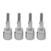 4 PCS HSP 02033 Steel Stub Wheel Axle Parts for 1/10 Redcat Volcano EPX Pro Monster Truck Brontosaurus 94103 94107 94111 RC Car(Silver 4pcs) view 1