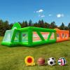 3-in-1 Inflatable Sports Court with 680W Blower, Multi-Game Arena for Soccer, Volleyball & Basketball, Perfect for Backyard, School Events, and Team Training view 1