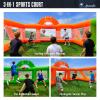 3-in-1 Inflatable Sports Court with 680W Blower, Multi-Game Arena for Soccer, Volleyball & Basketball, Perfect for Backyard, School Events, and Team Training view 3
