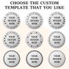 10-100 PCS Custom Challenge Coin with Text/Photo, Custom Coin with Acrylic Case, Personalized Metal Pocket Coin Token, Customized Memorial Gift for Boyfriend Company Club Military Sport Event (Silver) view 3