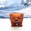 3D Printed Polar Bear, Full Articulated Brown Polar Bear, Cute Arctic-Inspired Animal Toy, Stress Relief Fidget Toy, Desk Decor - ABPB-Large view 1