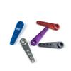 1/8 1/10 25t Metal Extended Steering Servo Arm for Rc Automotive Track Parts Aluminum Alloy Steering Arm Axial D90 Traxxas Trx4(24T Blue 1pcs) view 3
