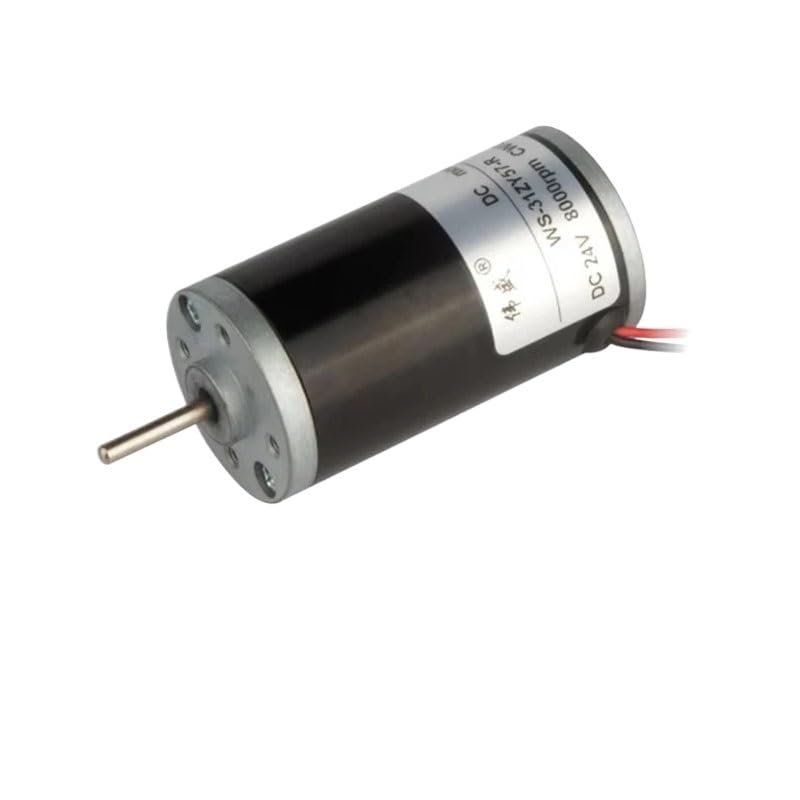 12V 24V 31mm High Speed Motor Electric Scissors Silent Adjustable Speed Can CW CCW Micro Brush Steel Tube Motor(5000RPM,DC 24V)