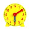 PawwJoy Teaching Clock for Kids Ages 5+ | Interactive Learning Time Activity with Geared Hands | 3.94inch Educational Tool for Children Classroom Home- 12H view 1