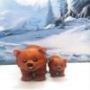2pcs 3D Printed Brown Polar Bear, Full Articulated Mother and Child Bear, Cute Arctic-Inspired Animal Toy, Stress Relief Fidget Toy, Desk Decor - AWPB-MC-BRWN view 4