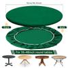 Felt Card Table Game Round Tablecloth Poker Table Game Table Topper Mat Elastic Card Game Table Protector (Felt) Felt view 2