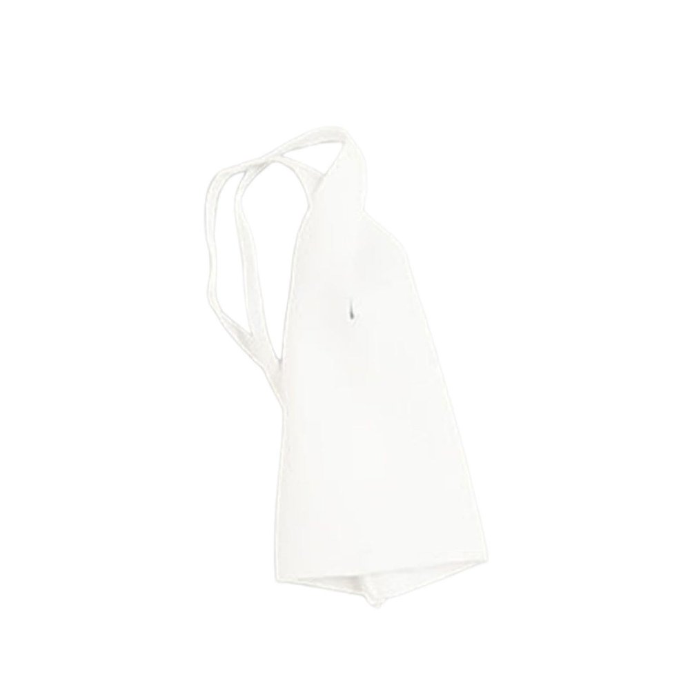 1/12 Scale Figure Dress, Neck Tie Retro Fashion Casual Sleeveless Mini Short Dress for 6 inch Female Doll Accessory- White