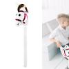 getuse Inflatable Hobby Horse Stick Toy PVC Horse Head on Stick for Party Decorations 37.01x13.39inch- White Red Head view 3