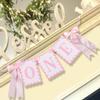 1st Birthday Decorations for Girl, Pink Bow High Chair Banner One Year Old Birthday Docorations, Girls Just Wanna Be One Pink and White Bow Party Supplies view 4