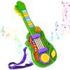 Dinosaur Kids Guitar 2-in-1 Musical Instruments for 3 4 5 Year Old Boys Girls Gifts, Toddler Electric Guitar Piano Toy with Strap & Dino Design (Green) view 1