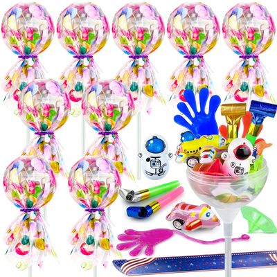 PPXMEEUDC 10 Pack Giant Lollipop Goodie Bags Fun Party Favors Birthday Return Gifts Classroom Prizes Candy Treats for Events