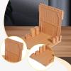 Interlocking Display Base Model Kit Display Stand with Modular Design for Toy Storage Garage Machine Nest Building Tools Holder DIY Hobby System- Khaki view 2