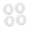 4X Waterproof Silicone Tire Inserts for 1/10 RC Crawler Trucks 95-97mm Wheels, 3.39x1.10 inch RC Car Accessories with Enhanced Traction- White view 1