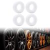 4X Waterproof Silicone Tire Inserts for 1/10 RC Crawler Trucks 95-97mm Wheels, 3.39x1.10 inch RC Car Accessories with Enhanced Traction- White view 2