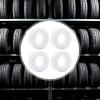 4X Waterproof Silicone Tire Inserts for 1/10 RC Crawler Trucks 95-97mm Wheels, 3.39x1.10 inch RC Car Accessories with Enhanced Traction- White view 4