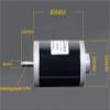 12V 120W 3500rpm/24V 150W 7000rpm High Low Noise Dual Ball Bearing Lathe Motor D-shaped Output Shaft(24V 150W 7000rpm,Motor and Bracket) view 2