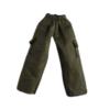 1/12 Scale Male Doll Cargo Pants Straight Leg Miniature Outfit for 6 inch Action Figures BJD Dolls Accessories- Green view 1