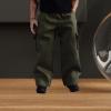 1/12 Scale Male Doll Cargo Pants Straight Leg Miniature Outfit for 6 inch Action Figures BJD Dolls Accessories- Green view 4