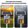 Solar Powered Speed Display Radar Traffic Sign, Flashing Speed Limit Indicator, Led Traffic Feedback Warning Sign, Applicable to Speed-Limited Roads (White 50 * 70cm) view 2