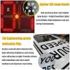 Solar Powered Speed Display Radar Traffic Sign, Flashing Speed Limit Indicator, Led Traffic Feedback Warning Sign, Applicable to Speed-Limited Roads (White 50 * 70cm) view 4